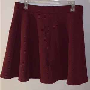 Maroon Skater Skirt